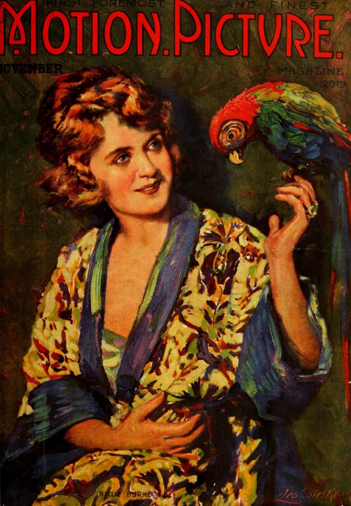 Billy Burke Motion Picture Magazine Cover Portrait circa 1919