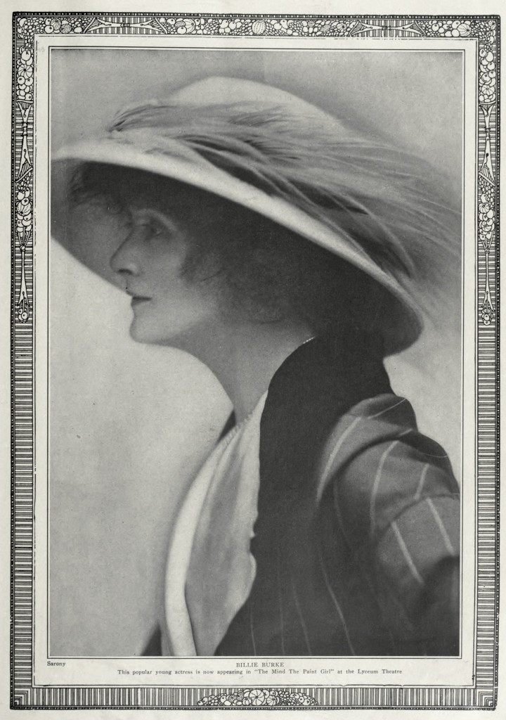 Billy Burke Portrait Circa 1912