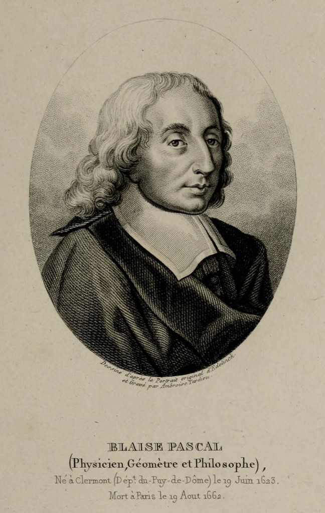 Blaise Pascal (1623-1662) Portrait by Ambroise Tardieu