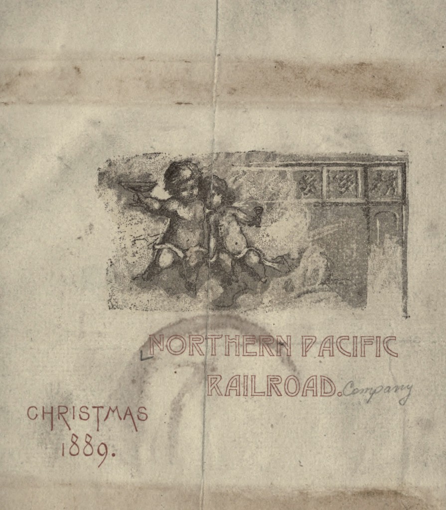 1889 Christmas Menu Northern Pacific Railway