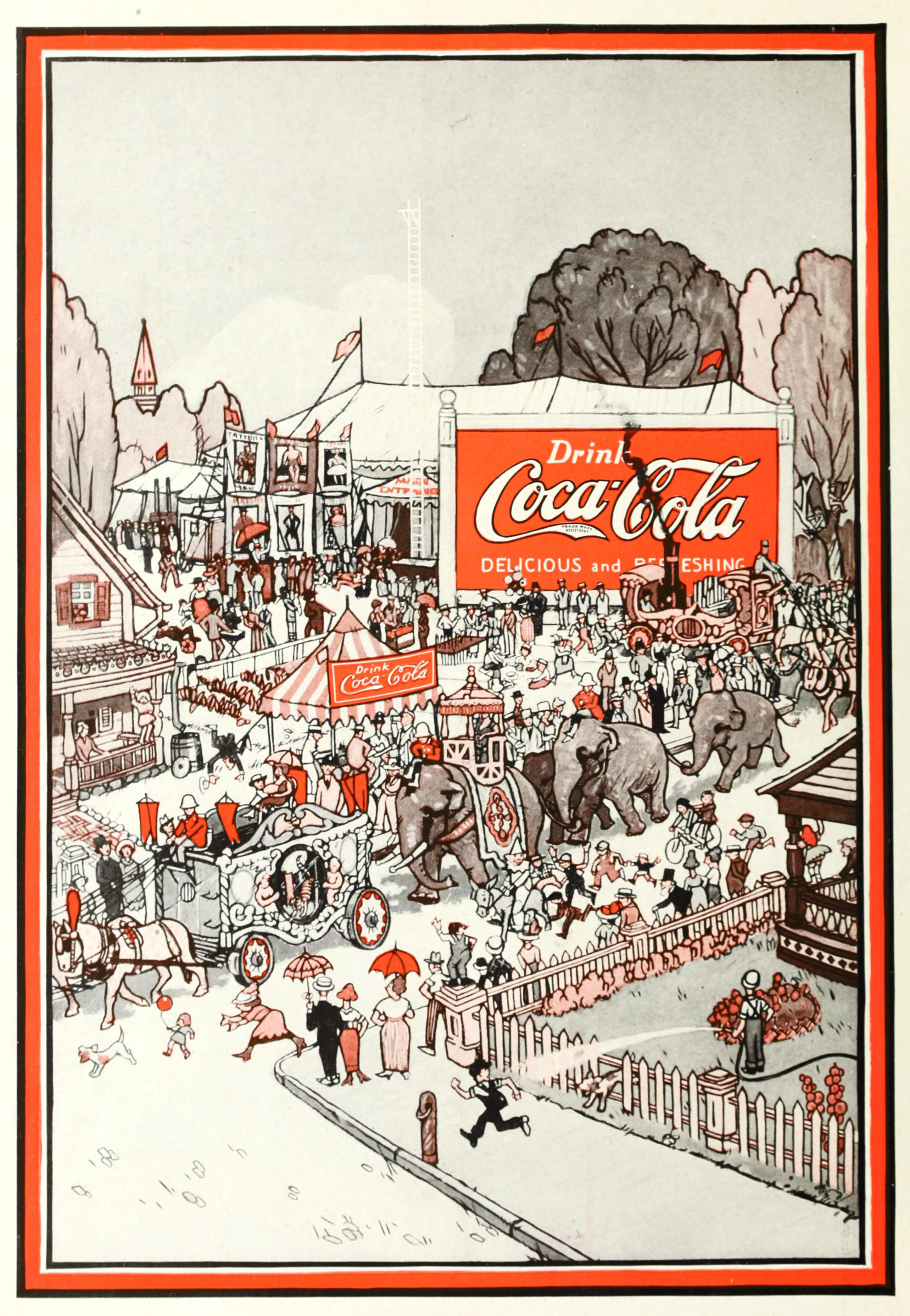 Coca-Cola Ad 1920 Circus