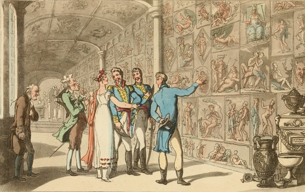 Don Luigi Meets Donna Anna at the Museum circa 1802 as Published in 1815