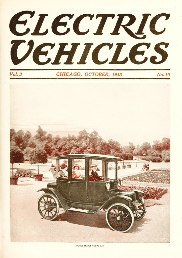 Electric Vehicles Magazine Cover October 1913