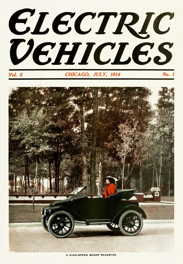 Electric Vehicles Magazine Cover July 1914