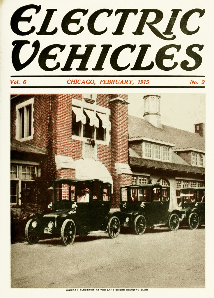 Electric Vehicles Magazine Cover February 1915