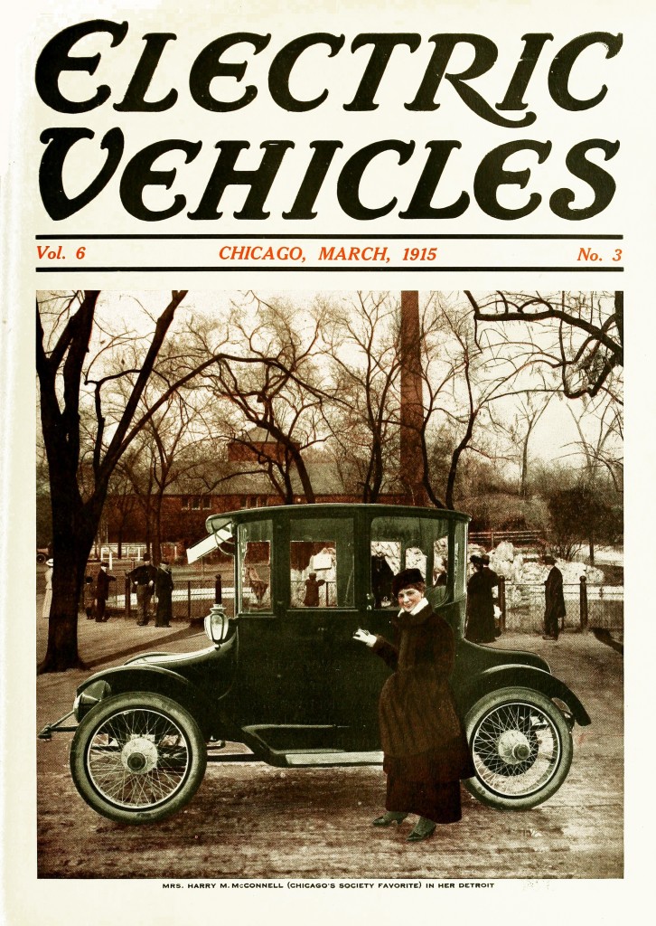 Electric Vehicles Magazine Cover March 1915