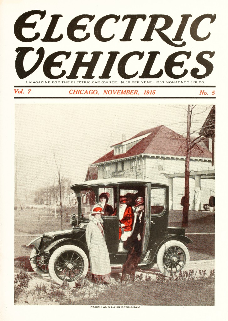 Electric Vehicles Magazine Cover November 1915