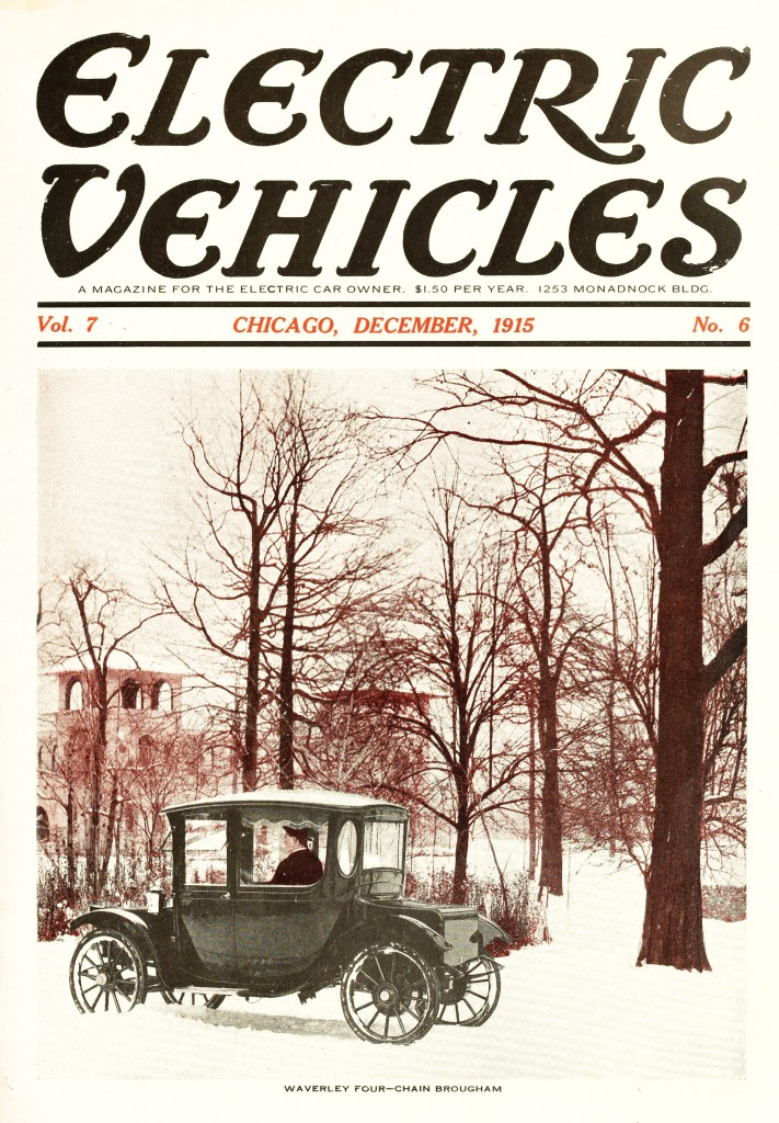 Electric Vehicles Magazine Cover December 1915