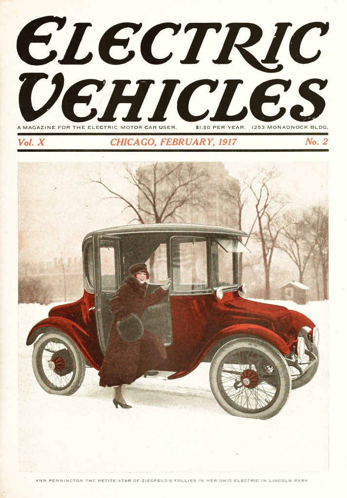 Electric Vehicles Magazine Cover February 1917
