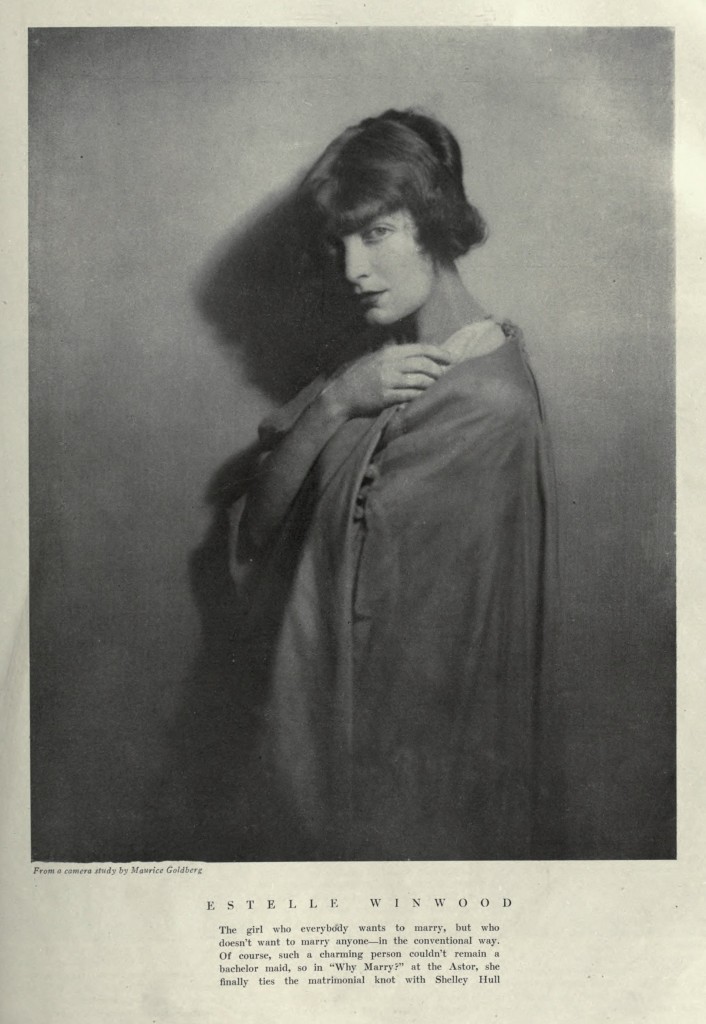 Estelle Winwood Portrait circa 1918