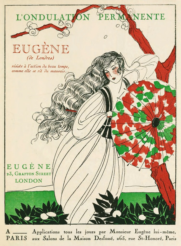 Eugene Of London Permanent Wave Hair Treatment Ad Circa 1920