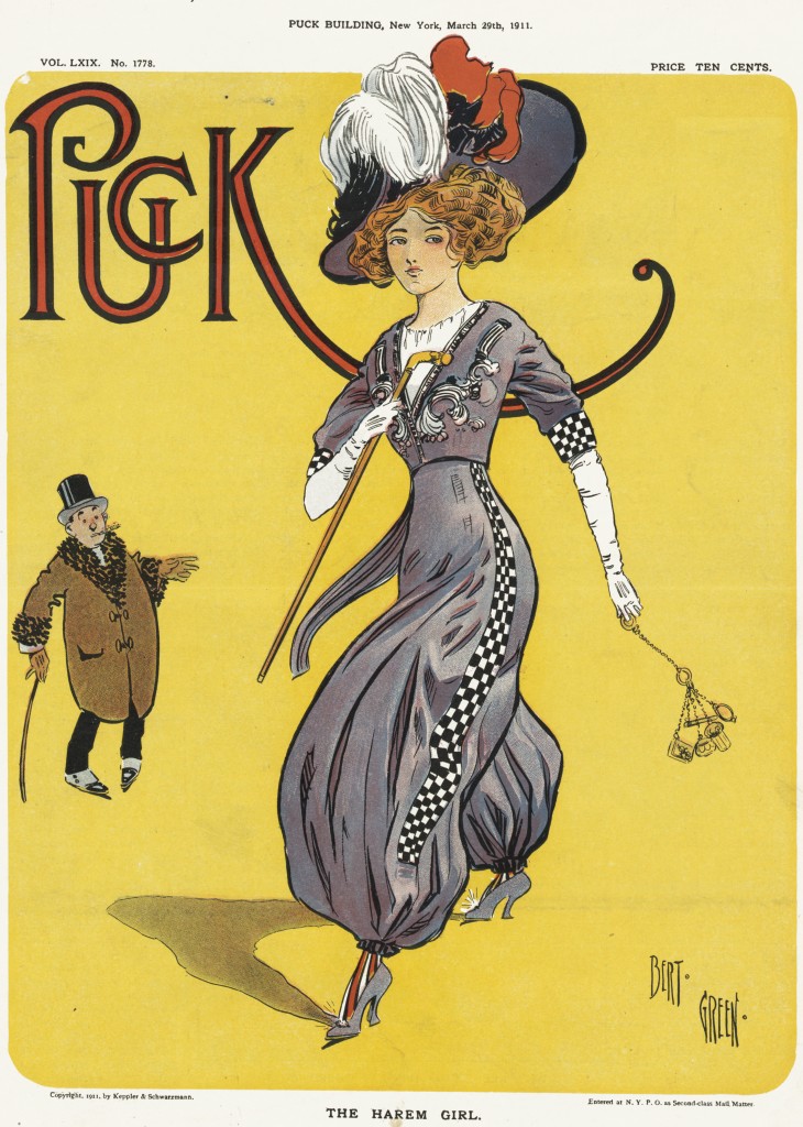 Woman of Fashion  - Puck Magazine Cover circa 1911