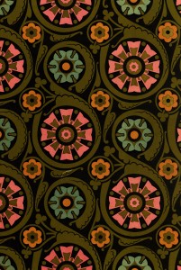 Geometric Floral Pattern from Studies in Design by Christopher Dresser Ph.D. circa 1876