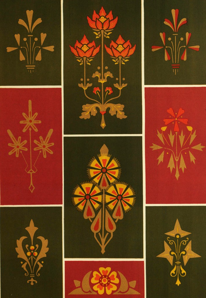 Floral Pattern from Studies in Design by Christopher Dresser Ph.D. circa 1876