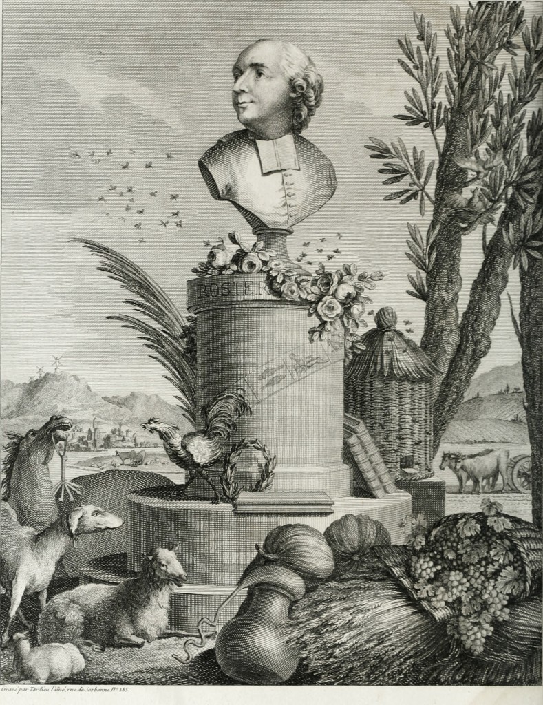 Francois Rozier 1734-1793 Portrait Frontispiece from Cours Complet d'Agriculture Theorique circa 1800