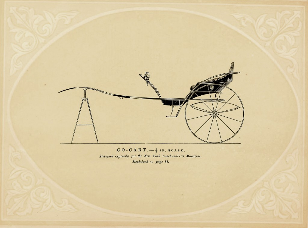 Go-cart Carriage - Antique Illustration circa 1869