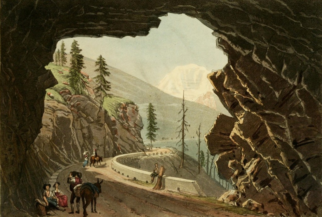 Illustrations of Simplon, Heading Towards Brig, Switzerland circa 1818