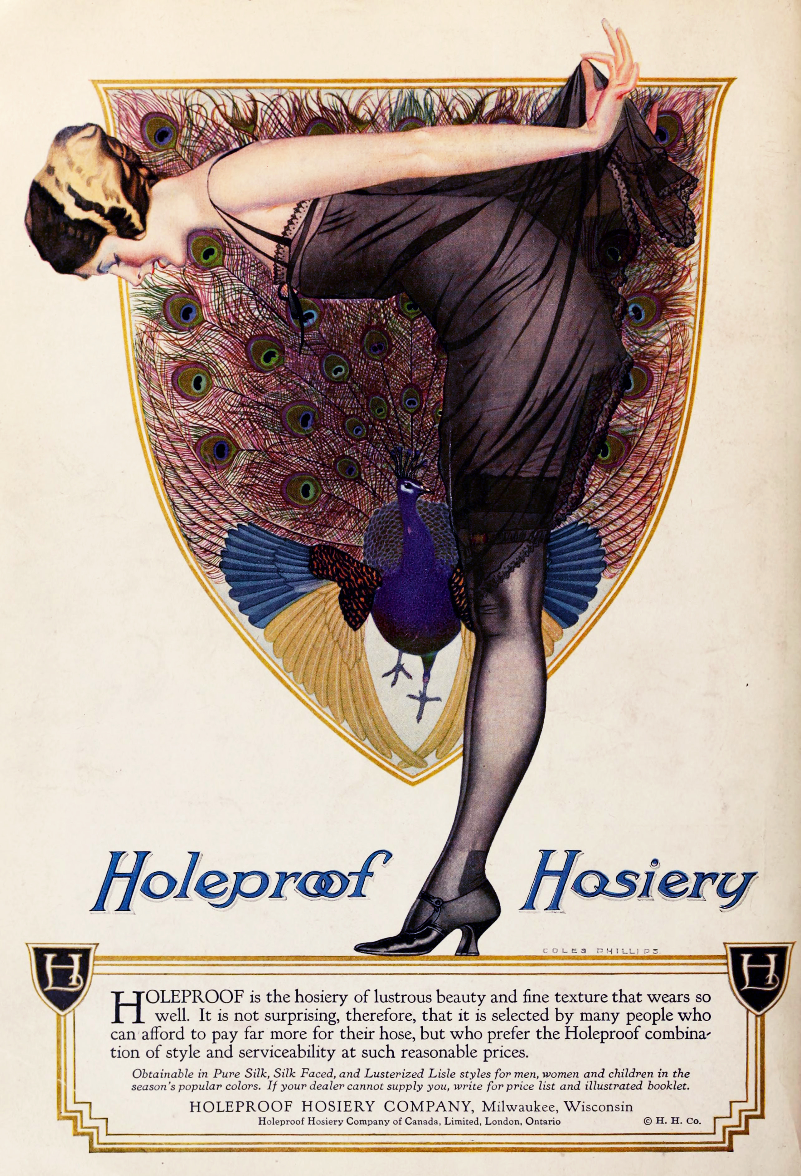 Holeproof Hosery Company Advertisement Circa 1922
