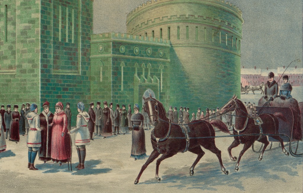 Ice Castle Montreal Winter Carnival circa 1887