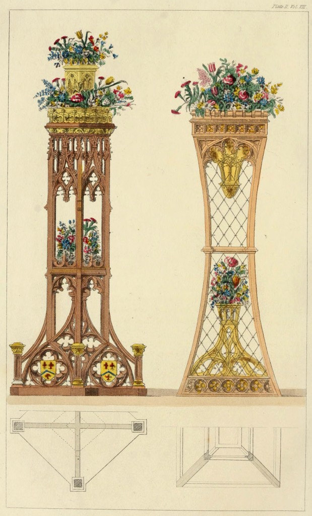 Illustration of Flower Planters aka Stands circa 1826