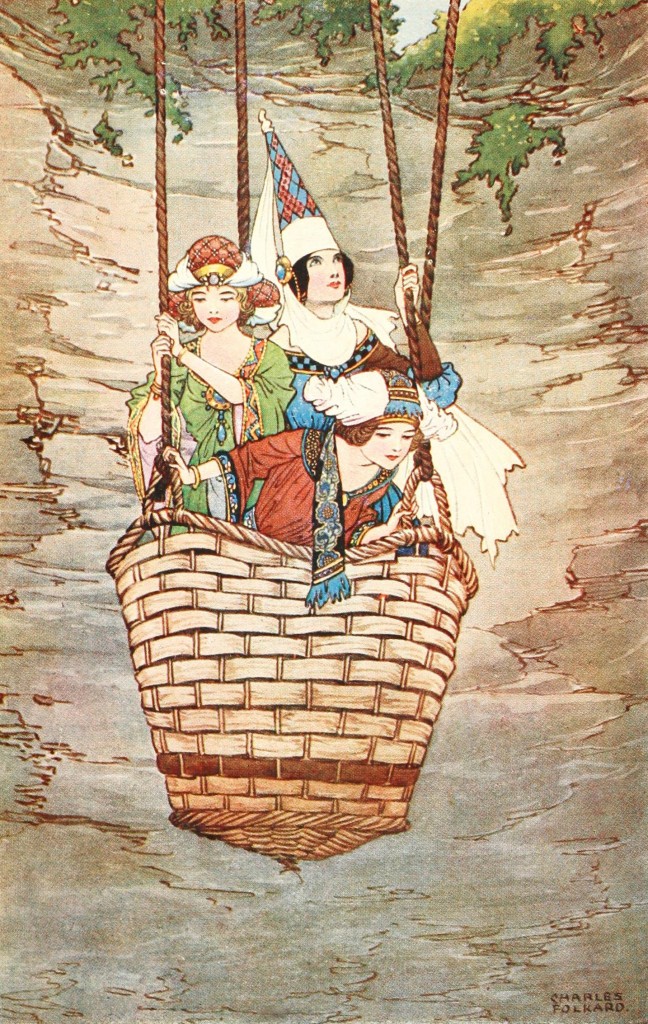 The Kings Daughters In A Basket Illustration By Charles Folkard 1920