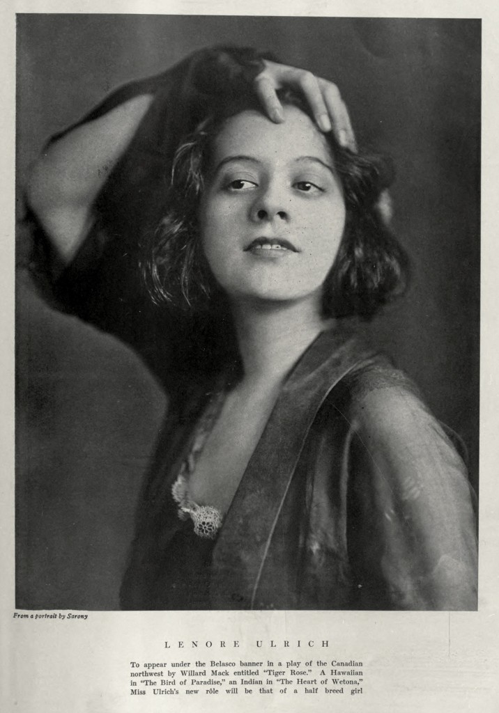 Lenore Ulrich Portrait circa 1917