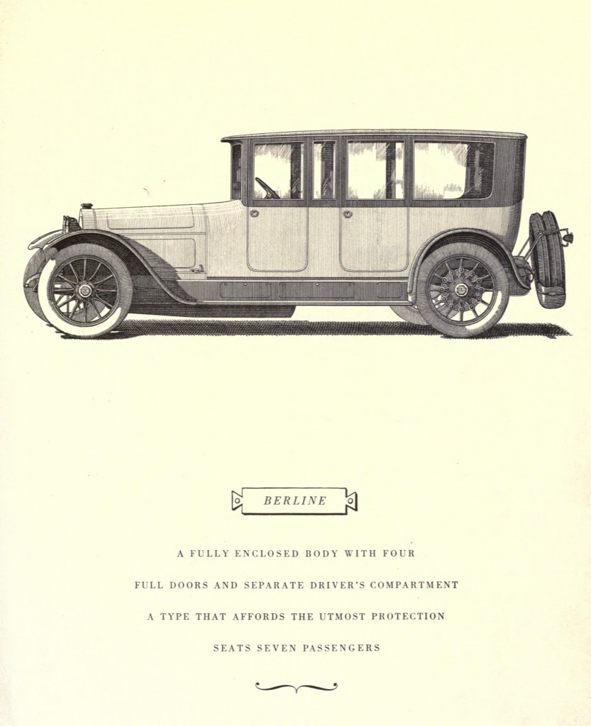 Locomobile Co Berline Car Model Illustration 1915