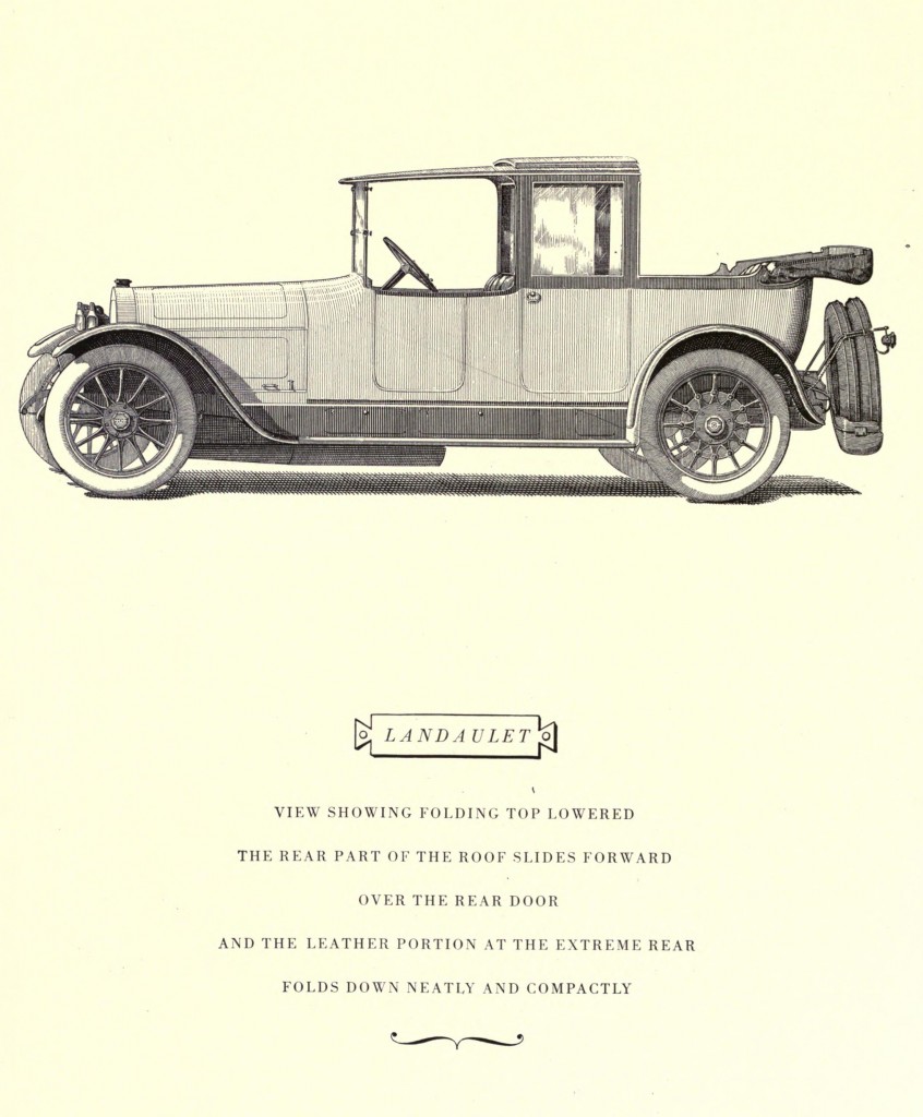 Locomobile Co Landaulet Car Model Illustration 1915