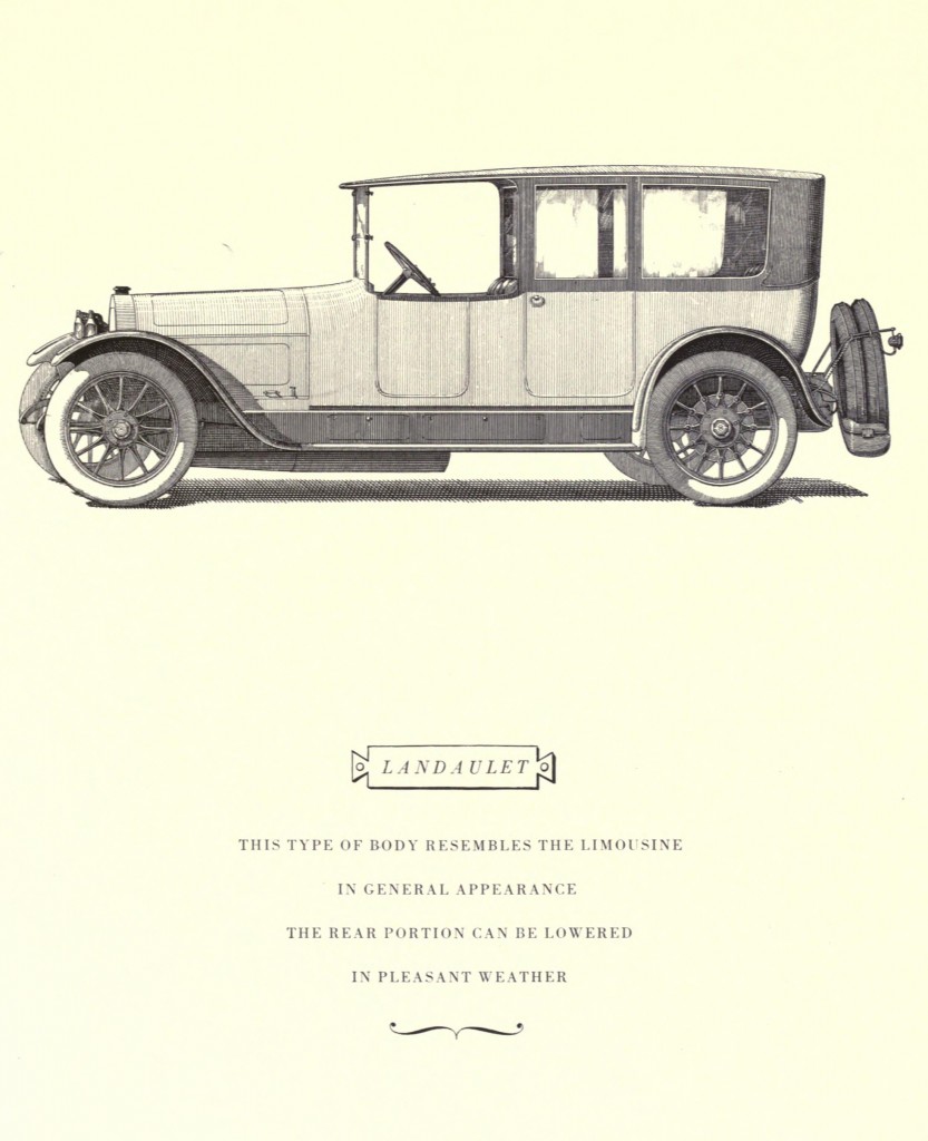 Locomobile Co Landaulet Car Model Illustration 1915
