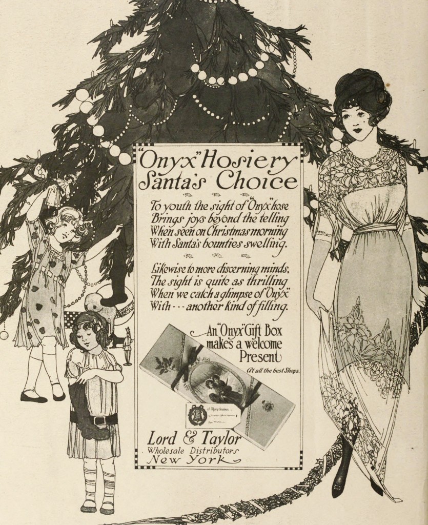 Christmas Lord And Taylor Onyx Hosiery Ad 1911 