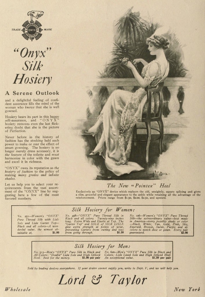 Lord And Taylor Onyx Hosiery Ad 1914