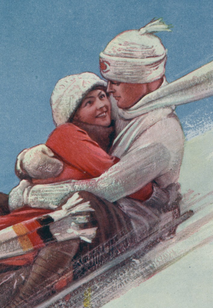 Remember Fun? Man at the Wheel - Winter Puck - 1914