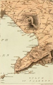 Map of the Gulf of Salerno of Capri circa 1802 as Published in 1815