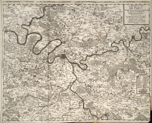 Map of Paris circa 1727