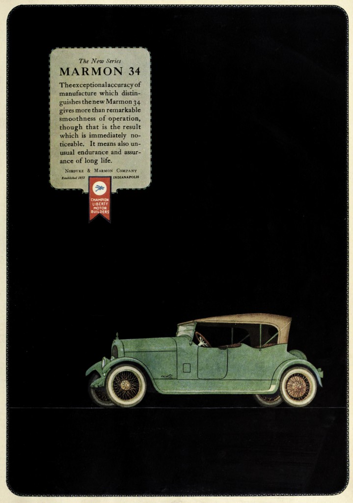 Marmon 34 Car Advertisement 1920