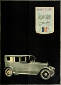 Marmon 34 Limousine Car - French High Comission Advertisement 1919