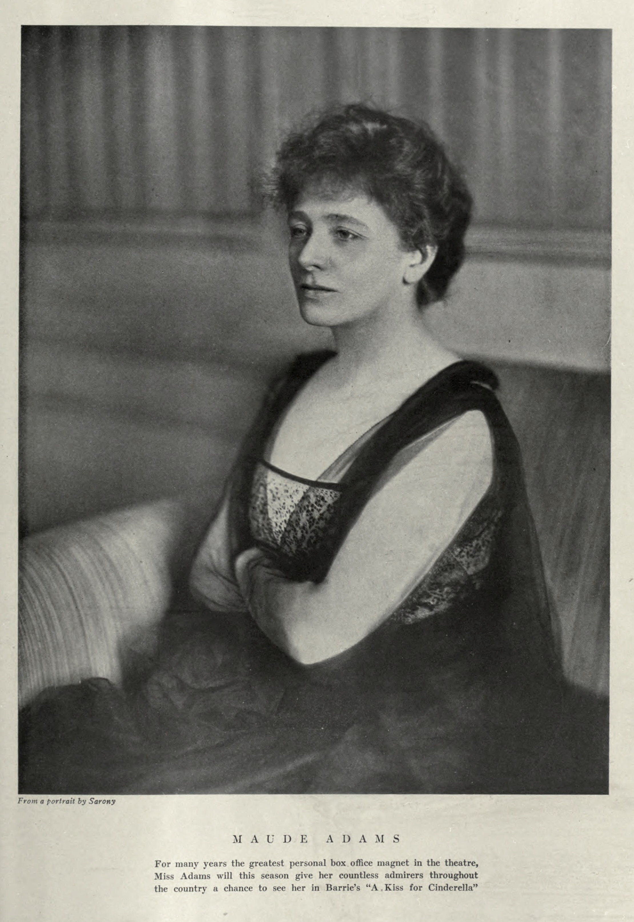 Maude Adams Portrait circa 1917.