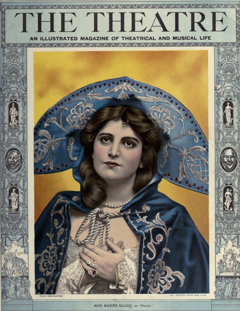 Maxine Elliot - Theater Magazine Cover Portrait circa 1902