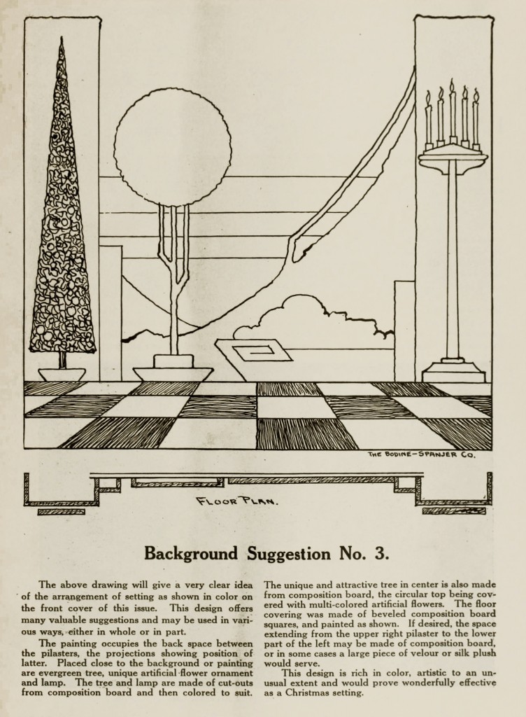 Magazine Cover and Store Window Display Example December 1917 from Merchants Record and Show Window