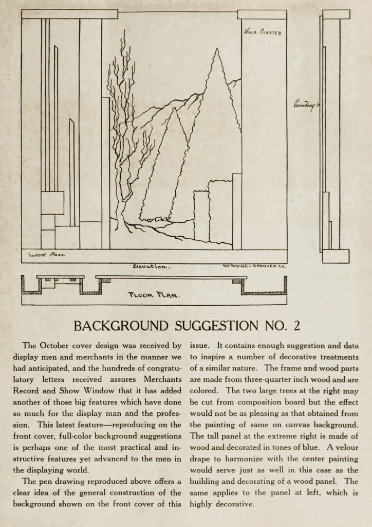Magazine Cover and Store Window Display Example November 1917 from Merchants Record and Show Window