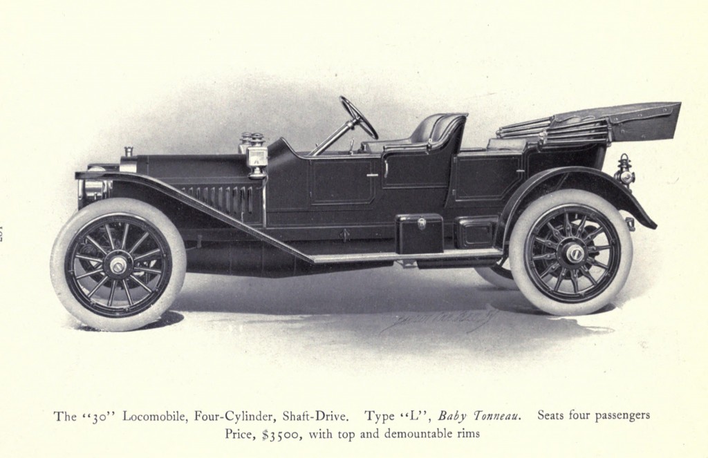 Model 30 Type L Baby Tonneau Illustration - Locomobile Co 1912