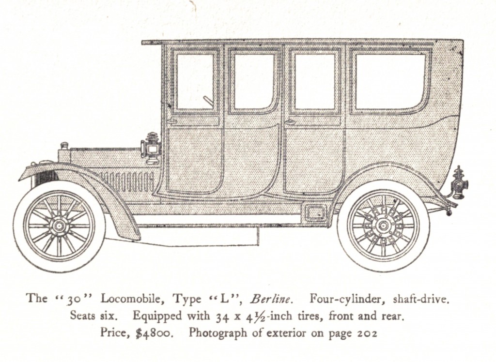 Model 30 Type L Berline Sketch - Locomobile Co 1912