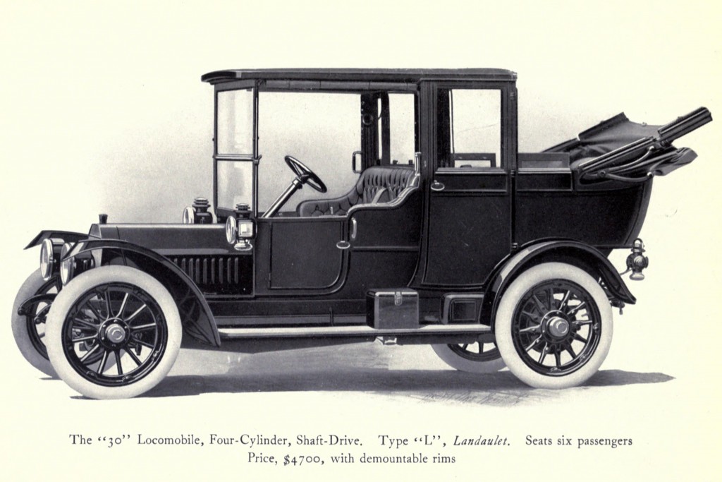Model 30 Type L Landaulet Illustration - Locomobile Co 1912