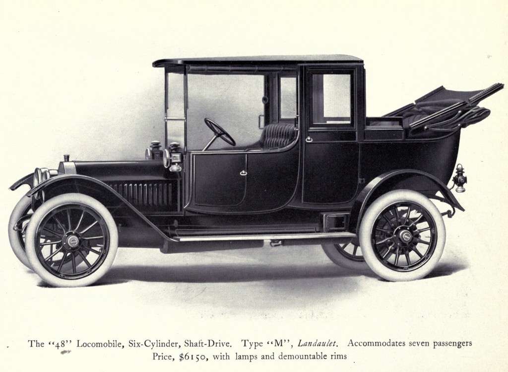Model 48 Type M Landalet Car Illustration - Locomobile Co 1912