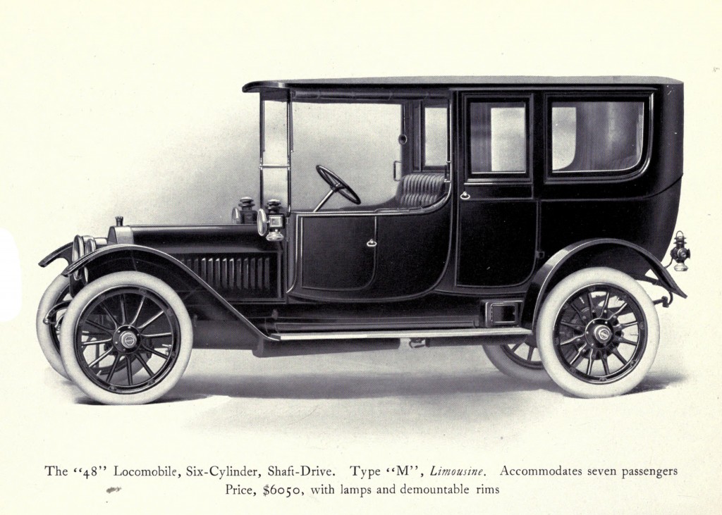 Model 48 Type M Limousine Exterior Illustration - Locomobile Co 1912