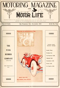 Motoring Magazine and Motor Life Cover November 1913