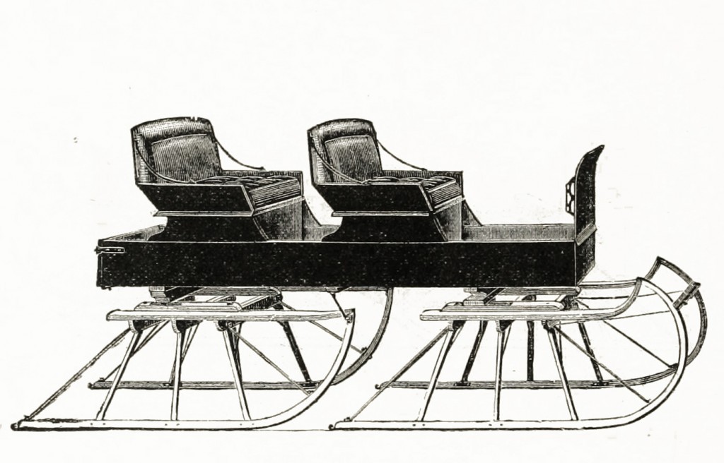 Northwestern Sleigh Co Platform Sleigh Model circa 1889