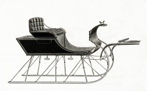 Northwestern Sleigh Co Shifting Seat Sleigh Model circa 1889