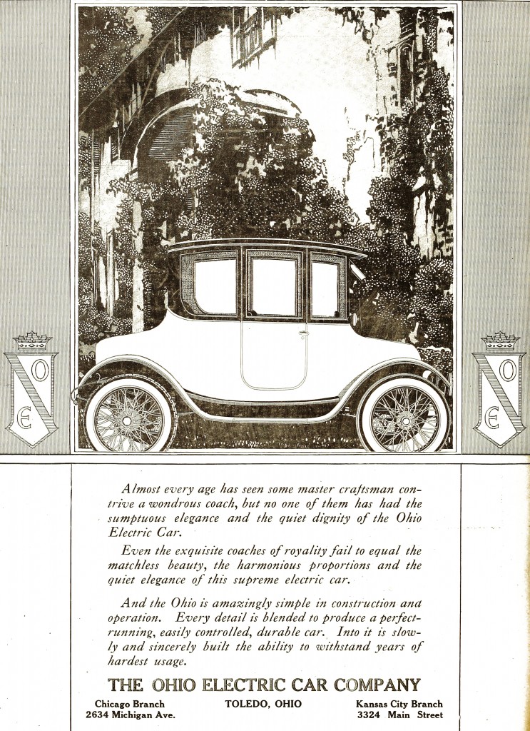 Ohio Electric Car Advertisement circa 1917