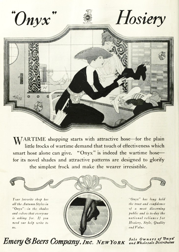 Onyx Hosiery Ad - Emery And Beers Company circa 1918